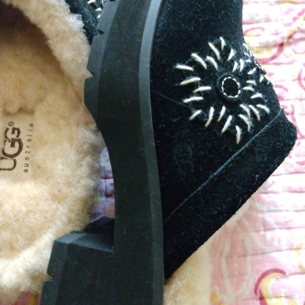 NWOT, UGG new real shearling mules